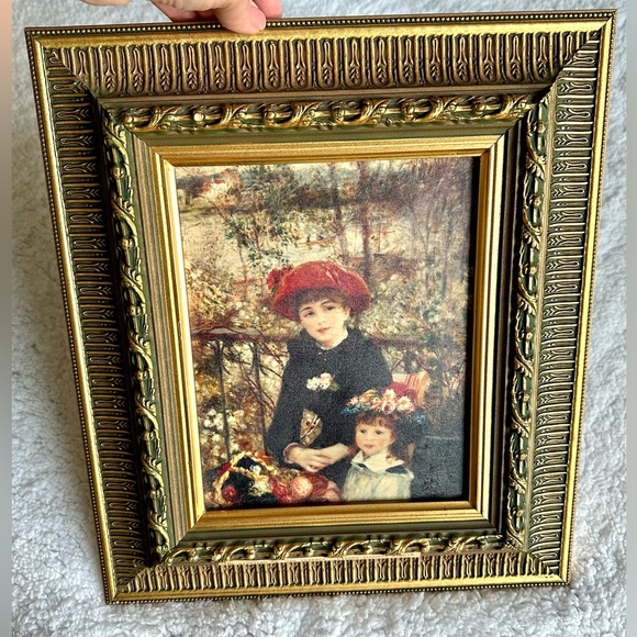 VTG PIERRE-AUGUSTE RENOIR-TWO SISTERS ON THE TERRACE OIL ON CANVAS 1841-1919 - Picture 3 of 6